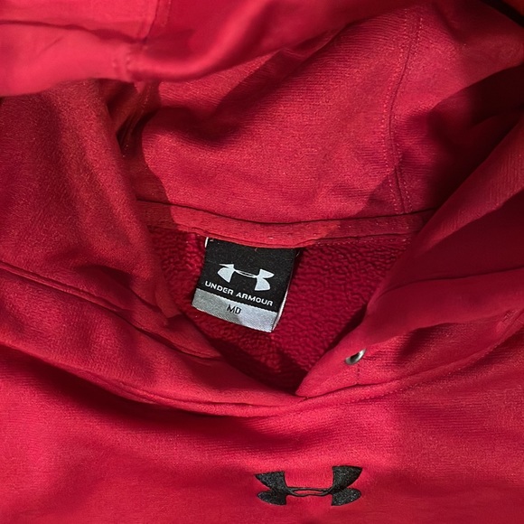Under Armour Red Sweatshirt Size Medium - Picture 2 of 2